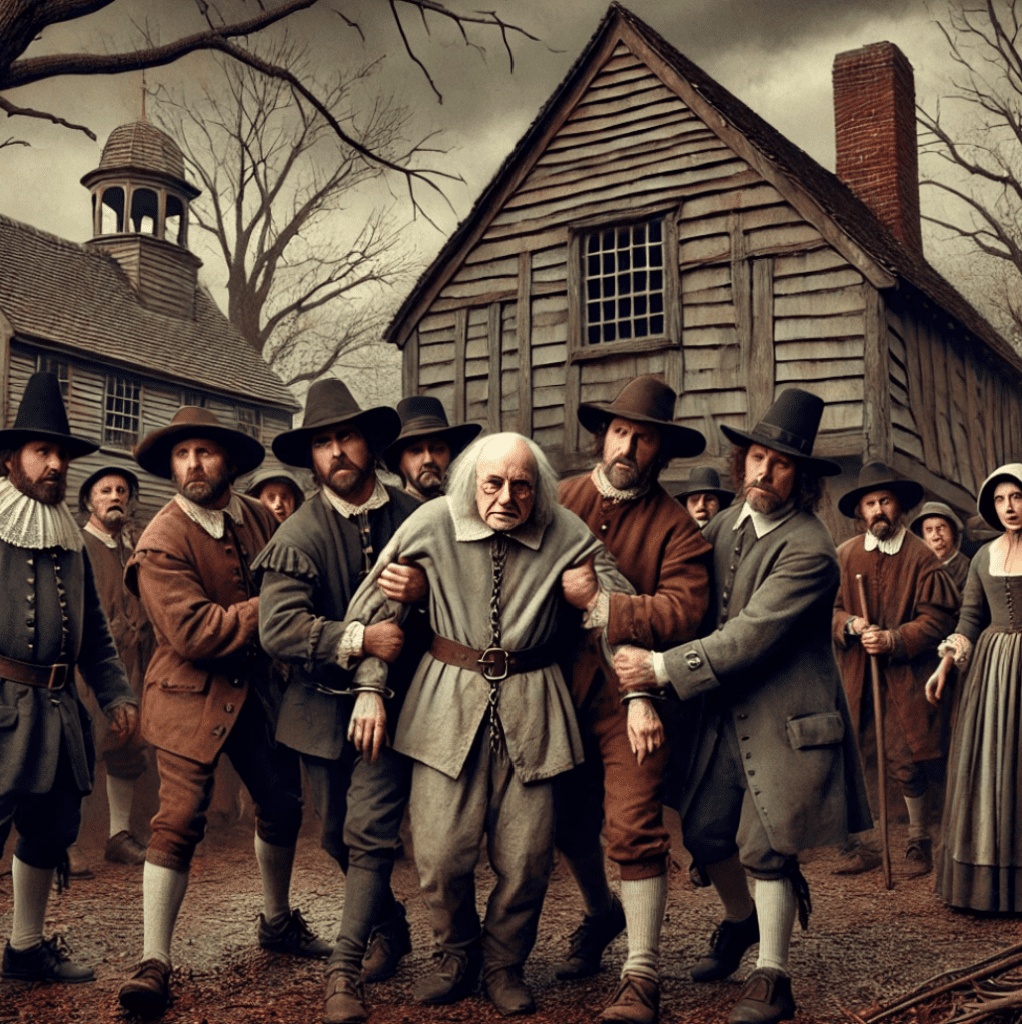 Giles Corey arrested for being a witch