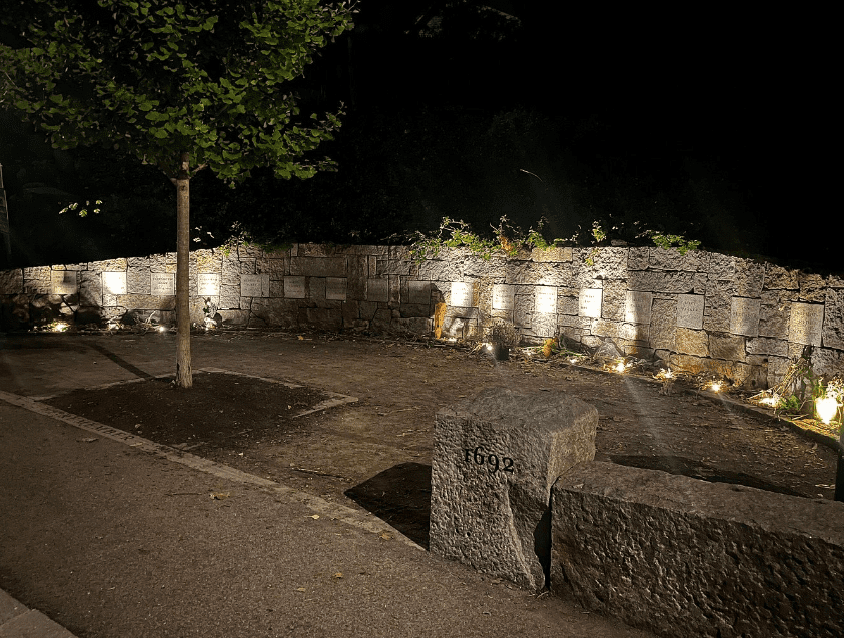 Proctors Ledge Salem Witch Trials at night