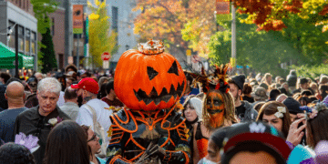 Salem Massachusetts Essex Street in October Halloween