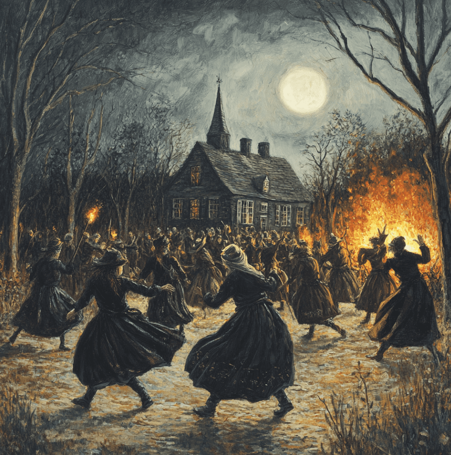 The beginning of the Salem Witch Trials