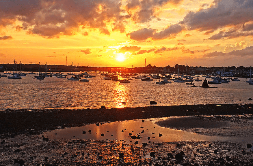 Scenic sunset locations in Salem Massachusetts