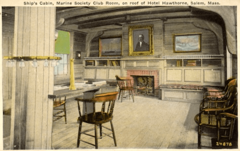 Visiting Salem Marine Society in the Hawthorne Hotel
