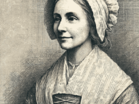 "An artistic vintage-style black-and-white portrait of Susannah Martin, a woman in her seventies from the late 17th century. She is shown wearing a modest colonial-era dress and a white bonnet, with a resolute expression. The drawing reflects an old-fashioned etching style, evoking historical illustrations from the Salem witch trials era.