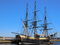 What is the history of the Friendship of Salem ship replica
